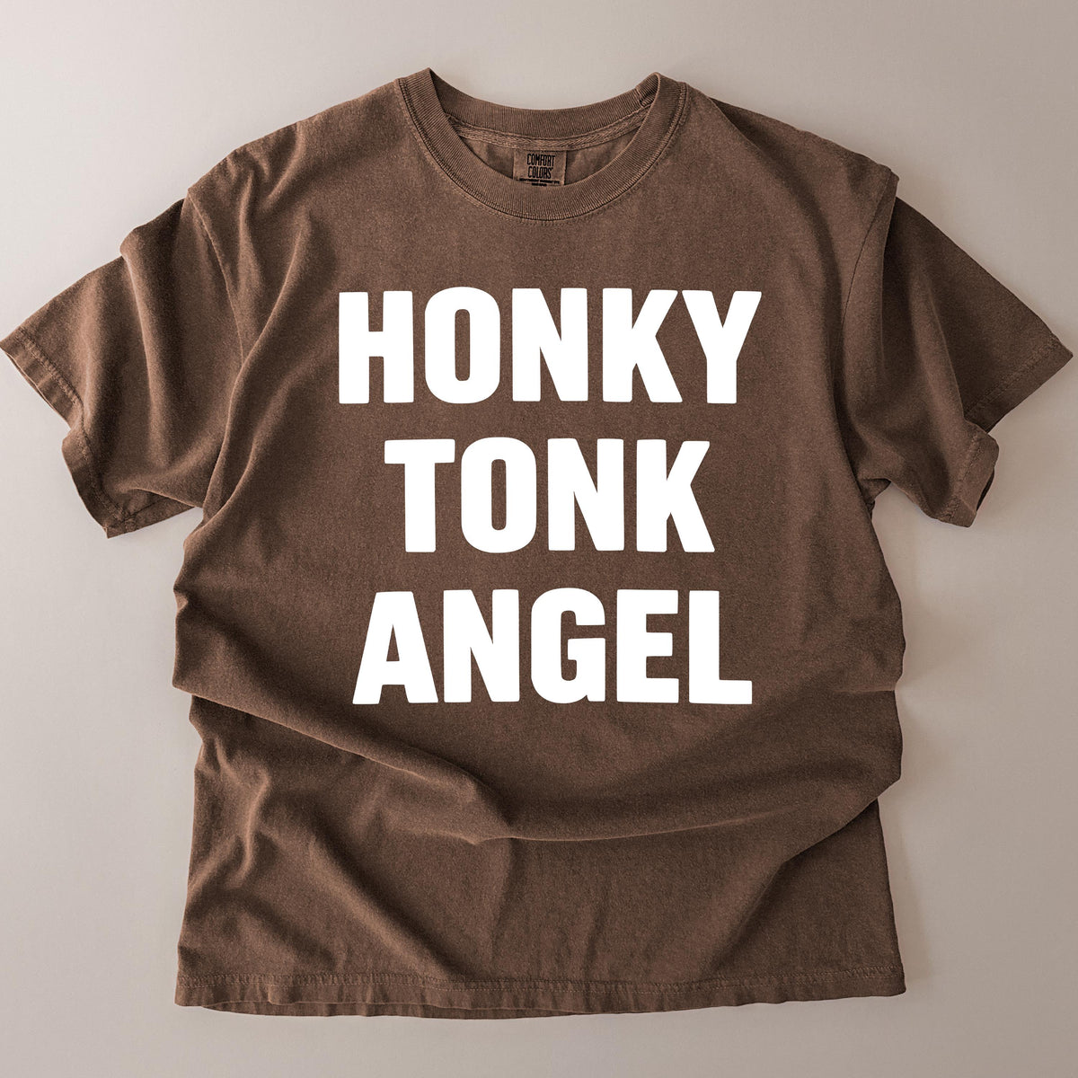 Comfort Colors Honky Tonk Angel Graphic Tee Vintage Country Western Rodeo Bar Babe Southern Cowgirl Aesthetic Shirt Gift Idea
